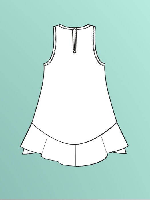 как сделать выкройку платья для девочки 3 лет