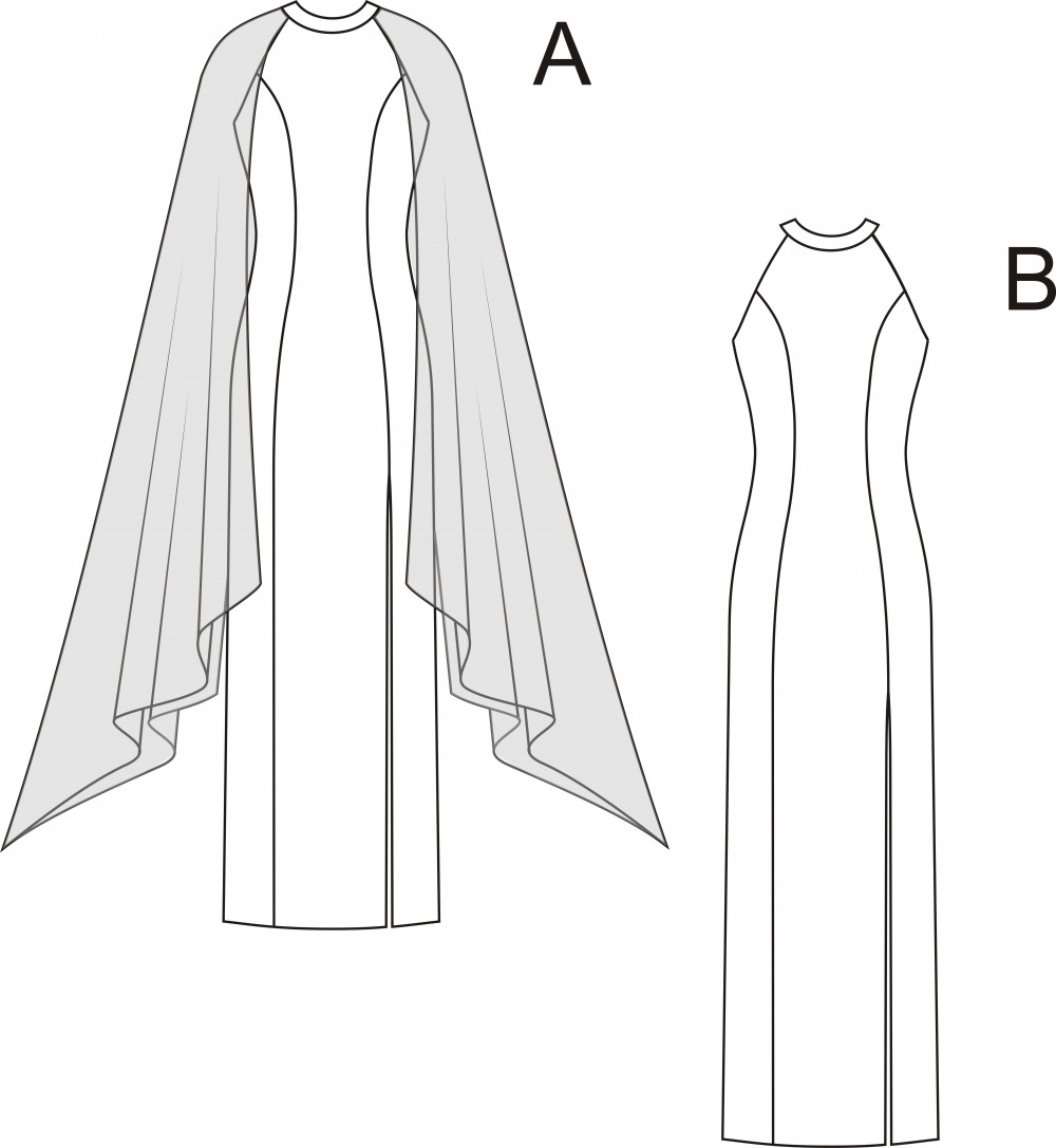 Выкройки для длинного платья